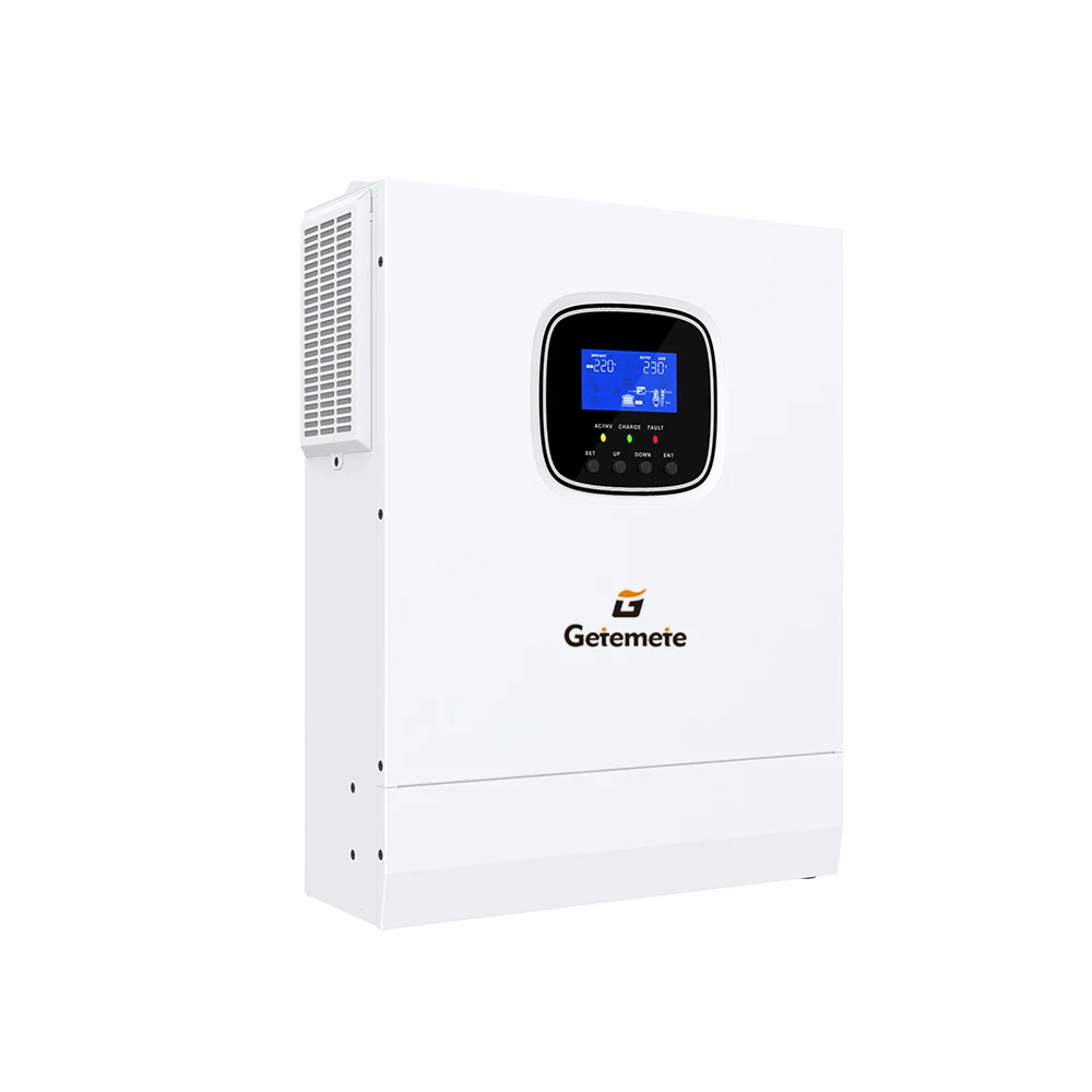 GTMT Max.PV 108Vdc 태양광 인버터 3KW 230Vac 24V 다양한 종류의 배터리 지원 순수 정현파 2HP 모터 부하 용량
