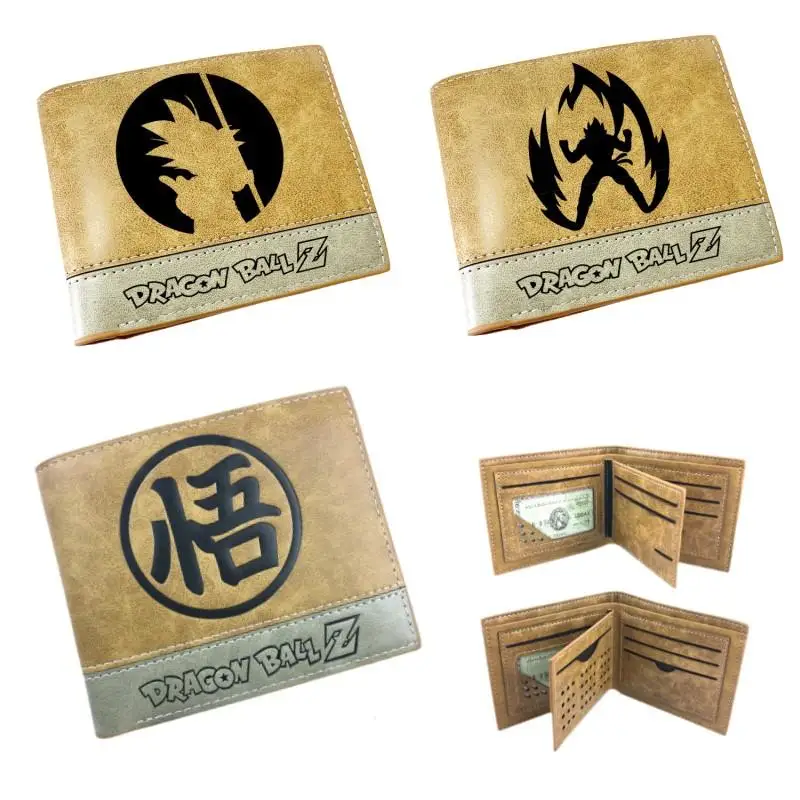 

NEW Anime Series Dragon Ball Z Son Goku PU Leather Short Multi Functional Multi Fashion Two Fold Student Wallet Wallet