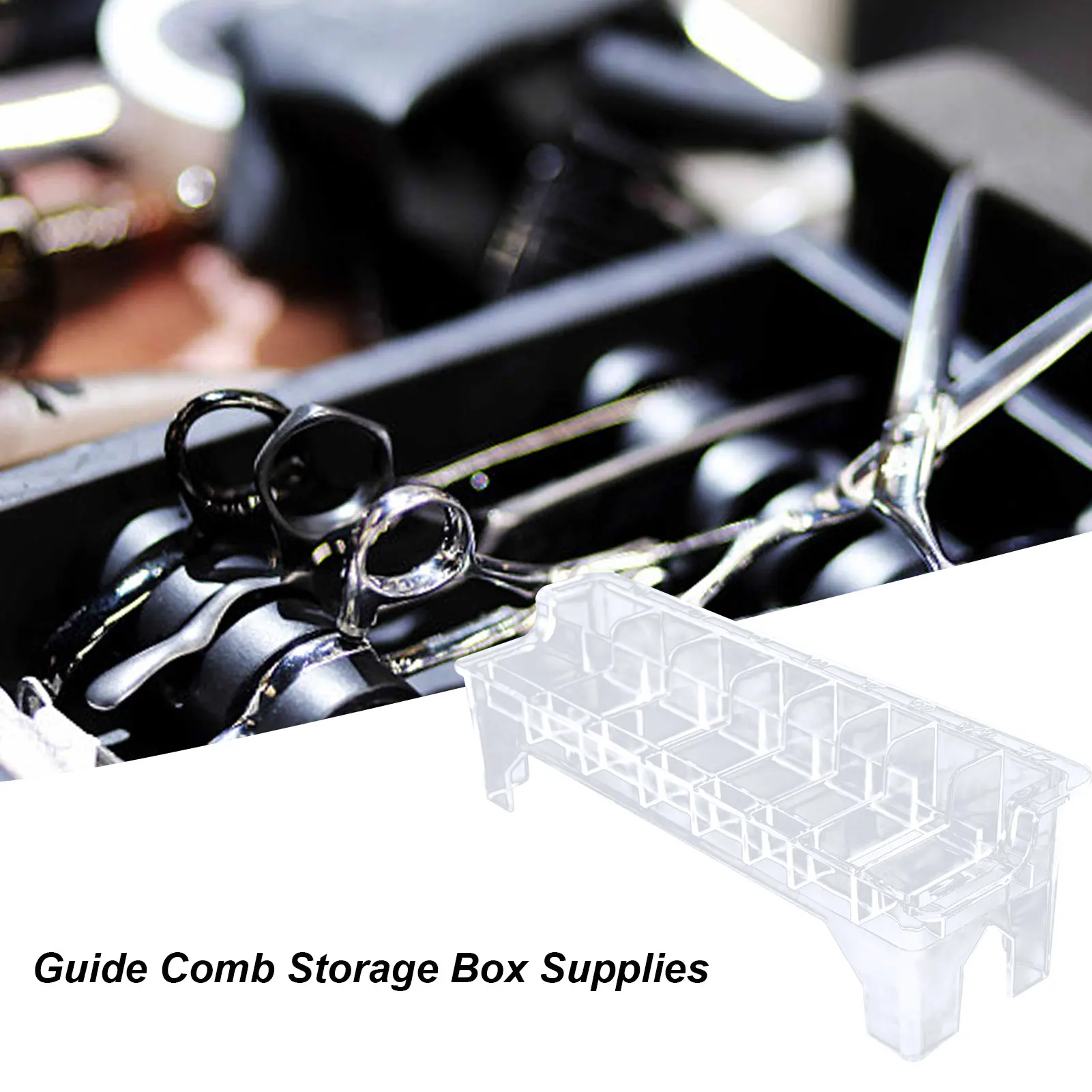 Rectangular Blade Guide Comb Organizer 8 Grid Electric Hair Clipper