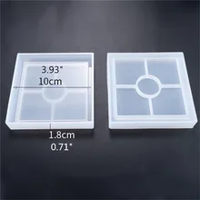  Ashtray Coaster Flexible Silicone Tray Mould Epoxy ResinCraft Storage Dish Clay Resin Molds Plaster Mold 