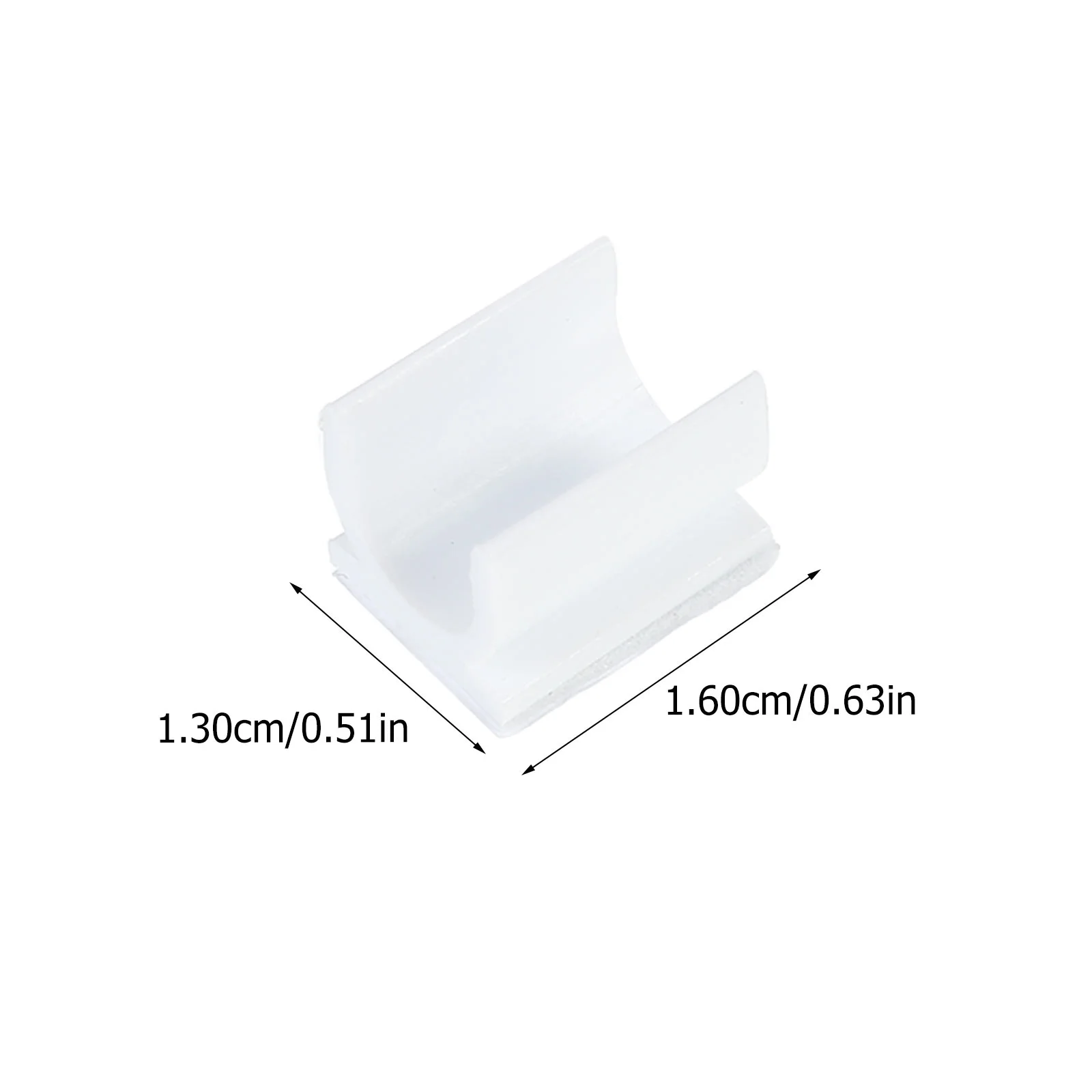 100Pcs Whiteboard Pen Clips Plastic Adhesive Pen Holders Pen Clamps for Storing Pens and Pencils White Color 2