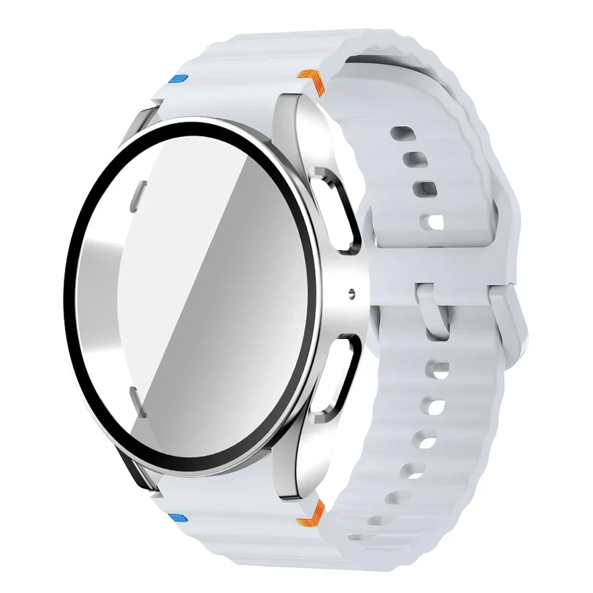 Enhanced Silicone Sport Band with Case and Screen Protector