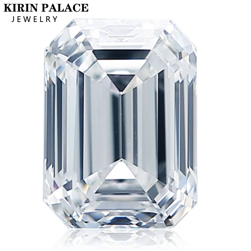 Pietre Sciolte Moissanite Taglio Smeraldo Da 0,2 Ct A 13Ct D Colore Vvs1 Gemme Coltivate In Laboratorio Pass Diamond Tester Gra Materiale Per Gioielle