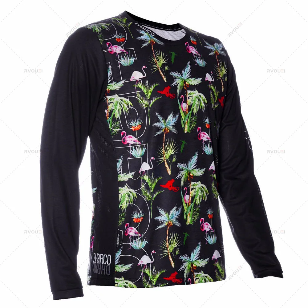 Moto Bike Long-Sleeved Jersey Enduro MTB Shirt Downhill T-Shirt Motocross MX Mountain Bike Wear MTB Beer Enduro bike cycling jersey bike cycling clothes
