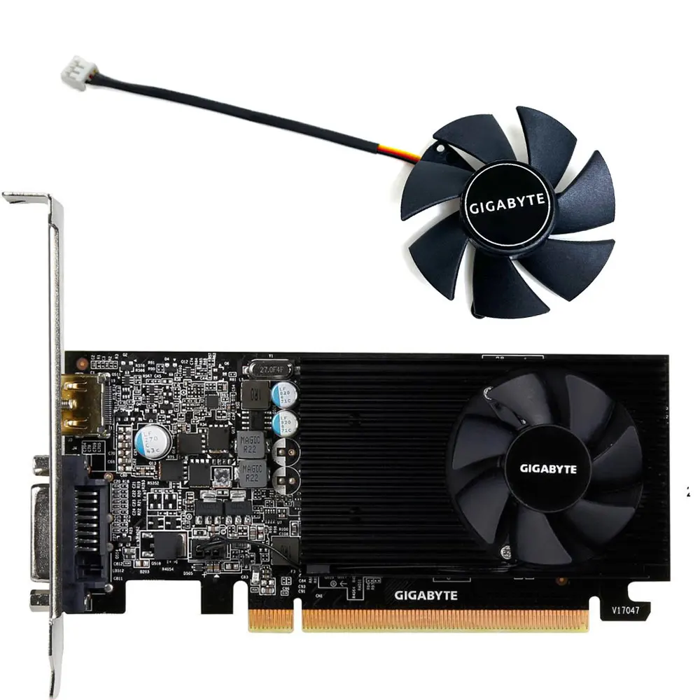 Gigabyte-ventilador Gtx 1030 Ventilador de Perfil Baixo para Placa de Vídeo Perfil Baixo Modelo Fs1250-s2053a