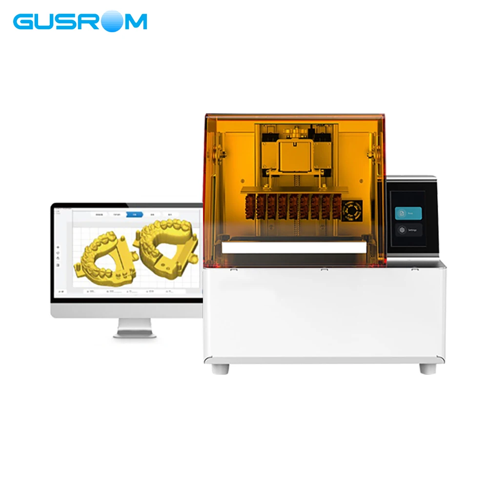 Stampante 3D dentale GUSROM Stampante in resina 8K ad alta precisione da 29μm GSP01-Plus per la produzione completa di modelli veloci Stampa CAD/CAM - immagine 3