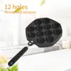 Baking Tray Bakeware Tools 12 Cavities Household Takoyaki Maker Octopus Balls Grill Pan Baking Tools Machine 4