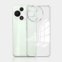 Clear Silicone Bumper Phone Case for TCL 60 SE (Clear)