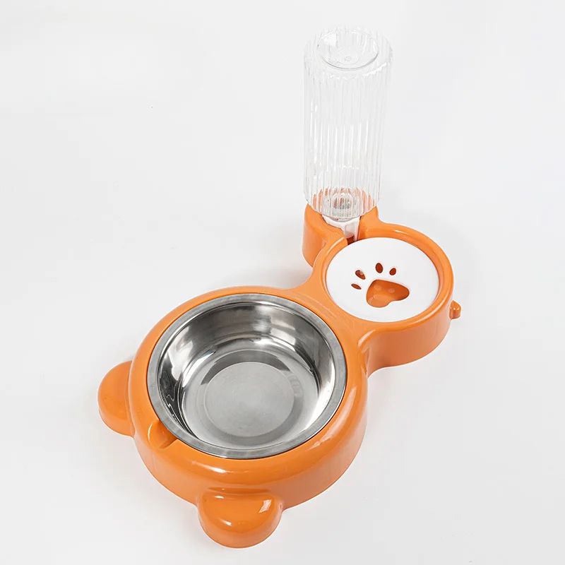 Pet Water Dispenser for Cats and Dogs  Automatic Water Storage Pet Food Bowl Food Container with Waterer Pet Supplies - 5