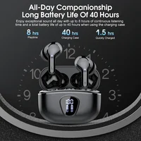 New Wireless Earbuds HiFi Stereo Headphones BT5.3 with ENC Noise Cancelling 48H LED Display Ear Buds IP7 Waterproof Earphones 3
