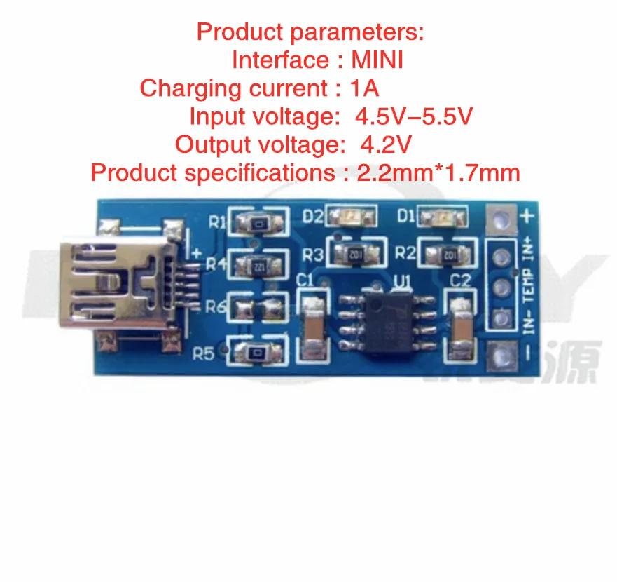 

TP4056 | 18650 lithium battery 3.7 v to 3.6 v to 4.2 v lithium battery plate 1 a through put protection