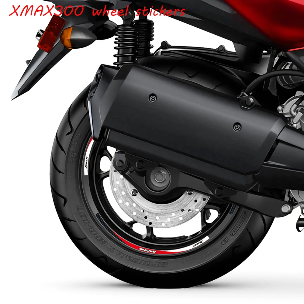 

Motorcycle Tire reflective decoration Rim strip stickers motorbike wheel logo xmax sign decal For YAMAHA XMAX125 xmax250 Xmax300