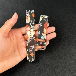 Stylish Printed Soft Adjustable Replacement Band, Durable and Comfortable 18/20/22mm Strap - 20mm (Mix color 5)