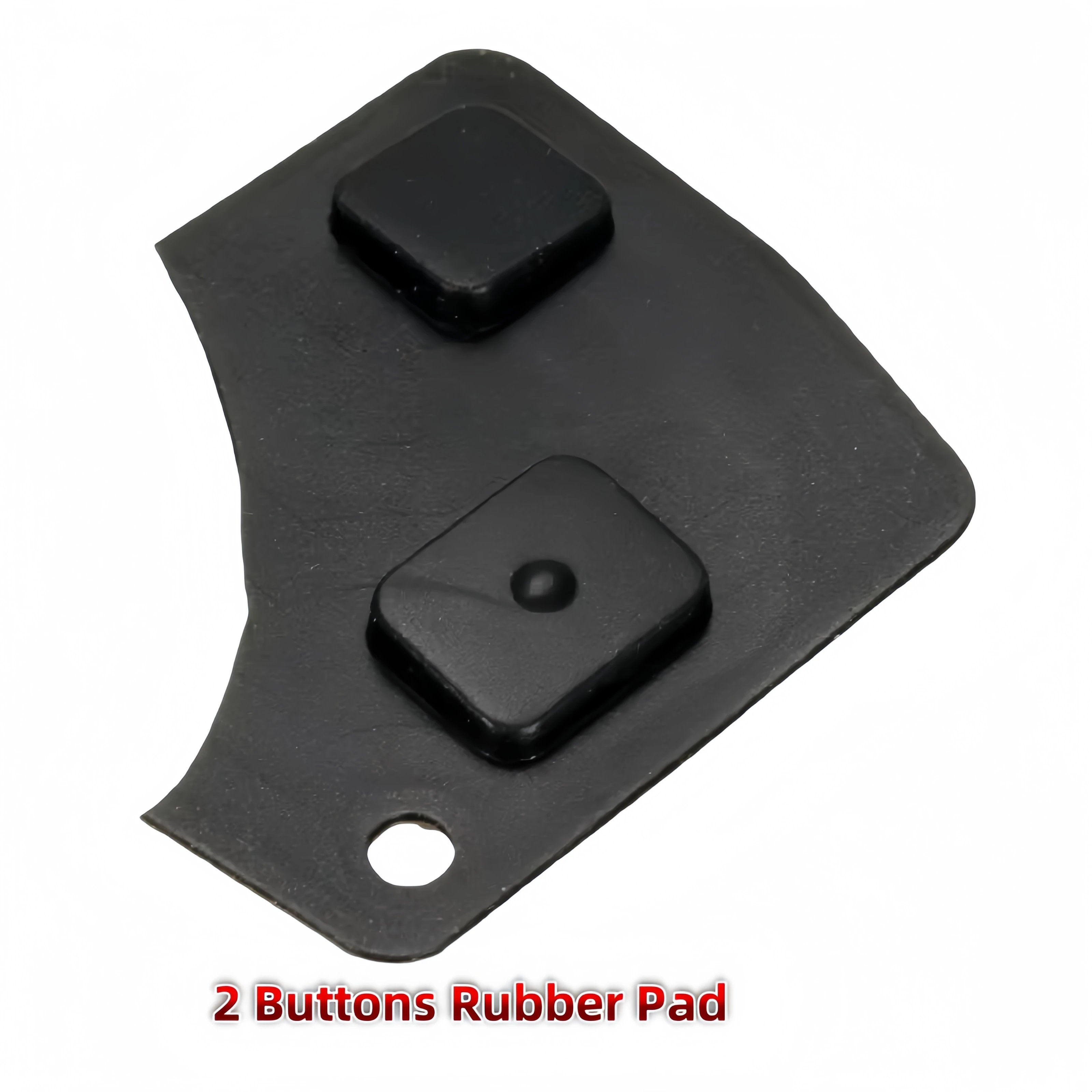 Premium 2-Button Remote Key Case Cover with Rubber Pad
