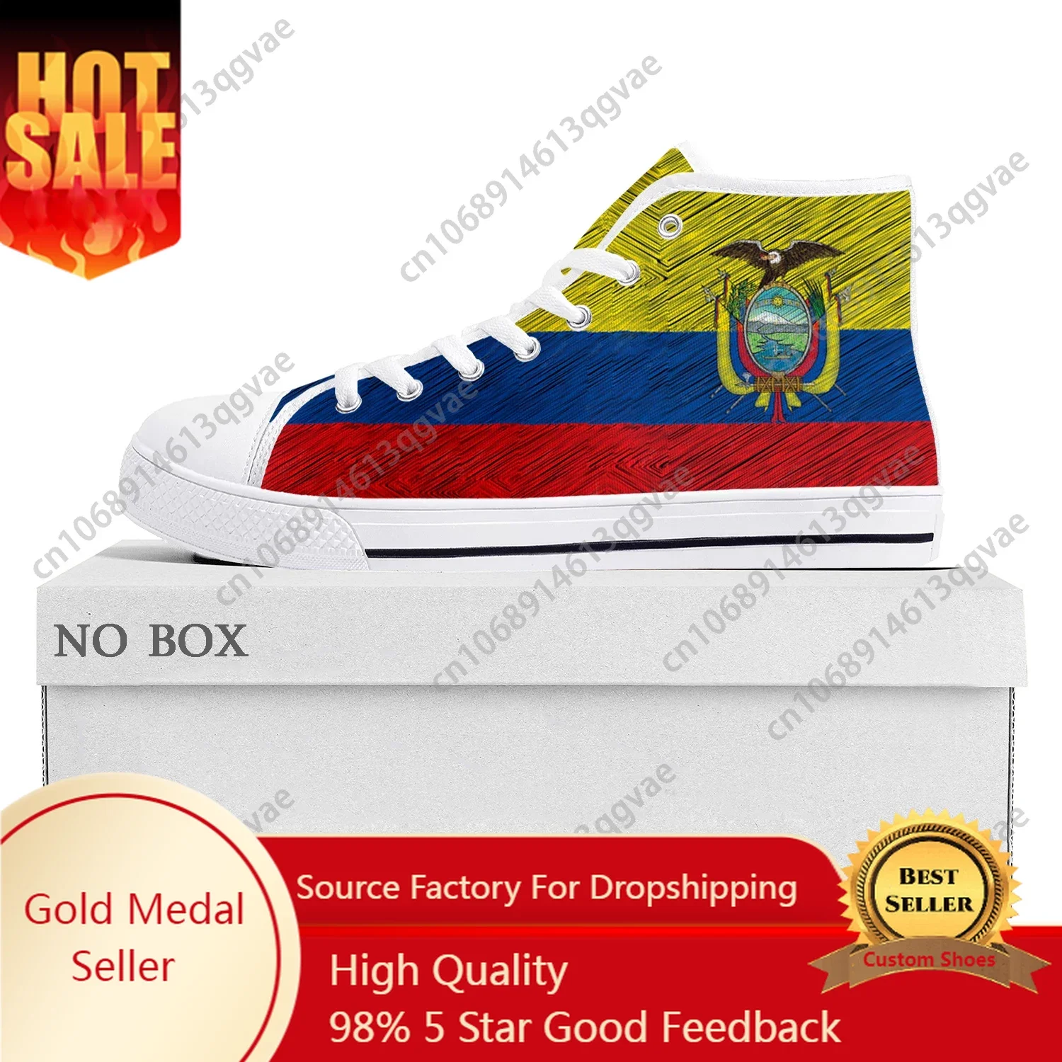 Флаг Эквадора высококачественные кроссовки для мужчин и женщин, холщовые кроссовки для подростков, Эквадор, повседневная обувь для пар, обувь на заказ