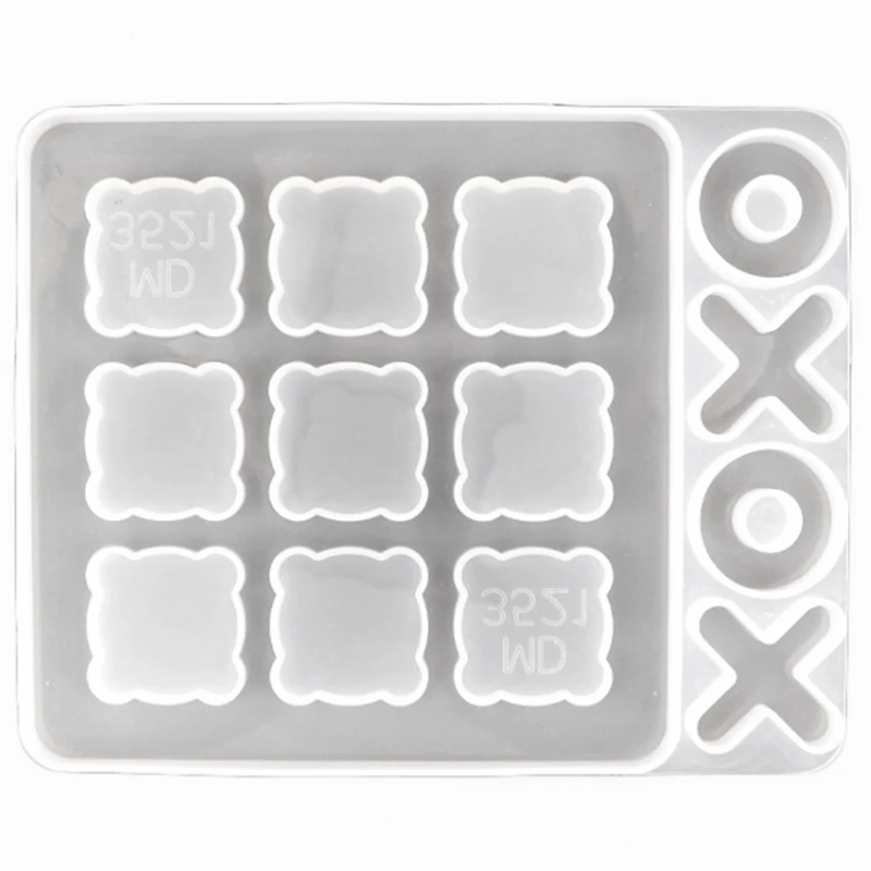 New Tic Tac Toe Game Resin Molds Silicone XO Chess Board Epoxy Resin