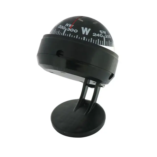 Worallymy Car Truck Boat Self-adhesive Compass Ball Dashboard Navigation Guide Placement Decoration Ornament