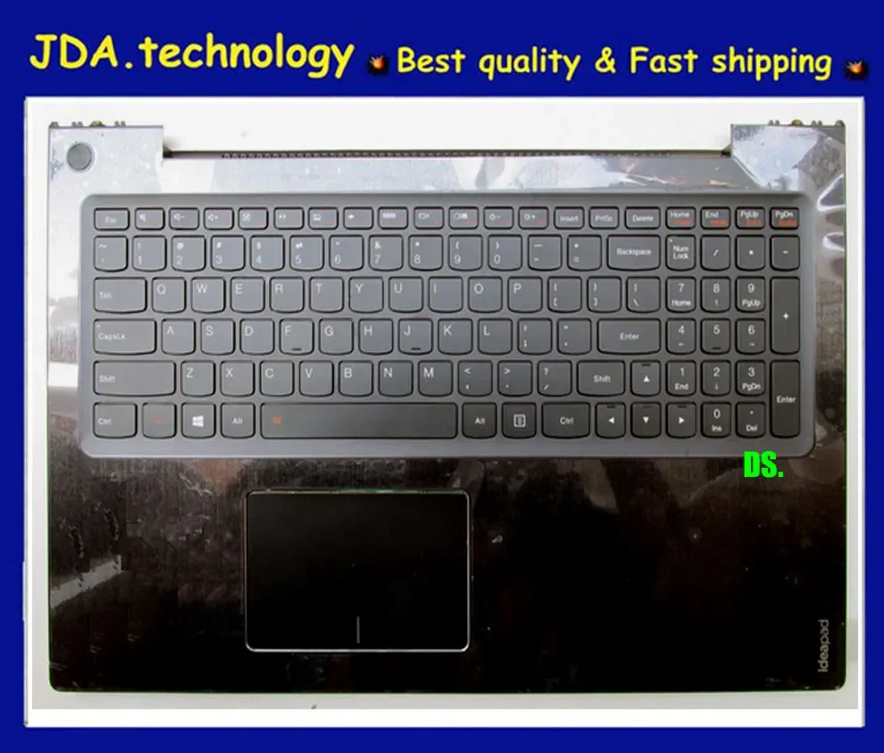MEIARROW Новинка/Оригинальная клавиатура для lenovo ideapad U530 U530P-IFI palmrest английская верхняя крышка Сенсорная панель подсветка 90204089
