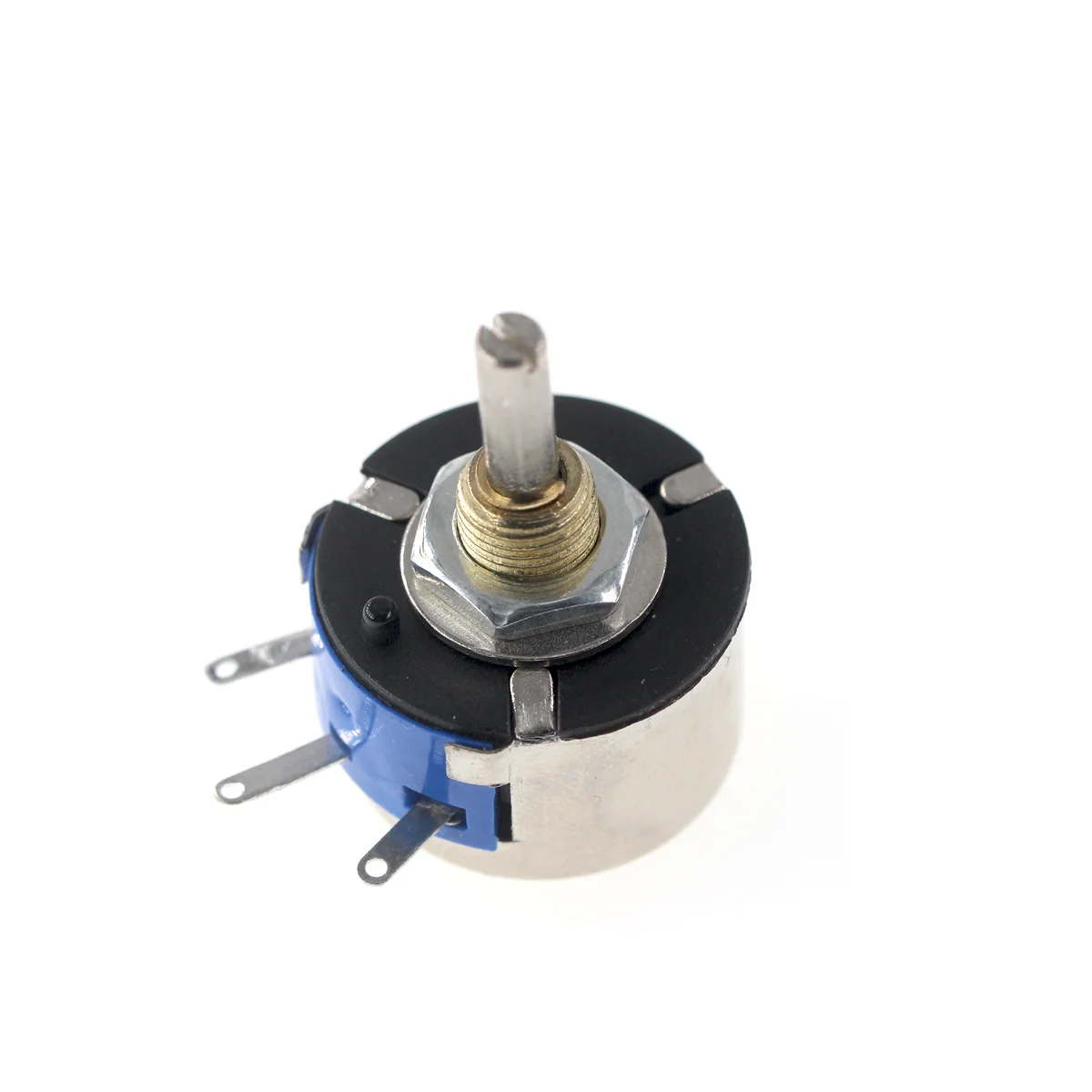 WX14-12 3W Single Coil Wound Potentiometer Without Locking 470 Ohm 1K 2K2 4K7 10K Lap Wirewound Potentiometers 5Pcs