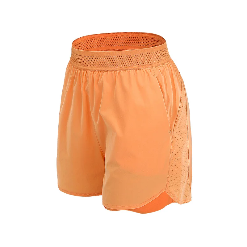 New Anti Glare Sports Pants Quick Drying Breathable Running Shorts Yoga Suit Fitness Casual Pants Summer