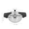 1.8L Pressure Cooker Healthy Versatile Scratch Resistance 1.8L Pressure Cooker High Hardness for Gas Stove for Pressed Oysters 6