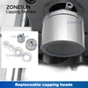 ZONESUN Capping Machine for Screwing Bottle Jar Plastic Aluminum Closure Lid Twist-off Top Packaging Production ZS-XGCC2 4