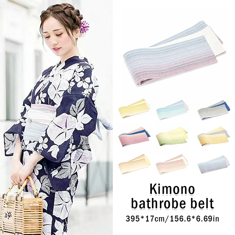 Japanse Traditionele Jurk Riem Kimono Yukata Obi Riem Stof Brede Taille Riem Zelf-Tie Bandage Jurk Riem Kimono Accessoires