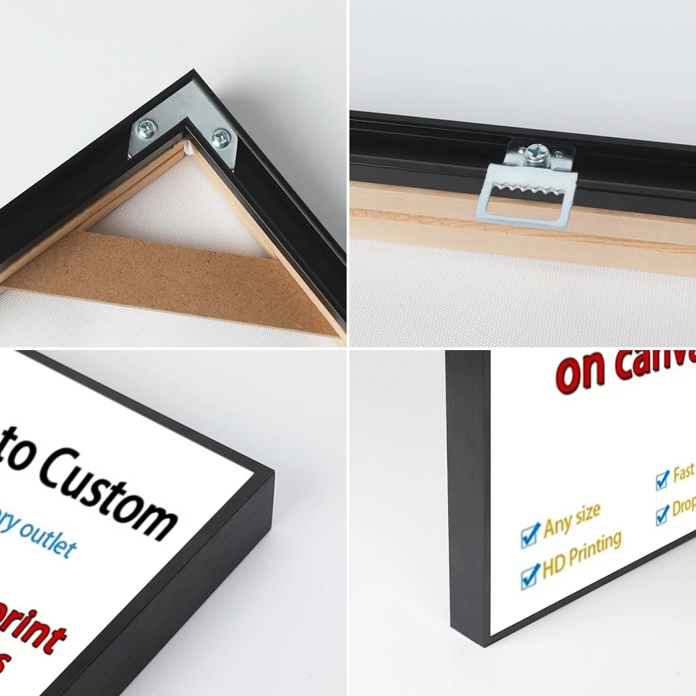 YWDECOR Custom Big Size Painting Canvas HD Print Your Picture Personalized Wall Art Poster Photo for Living Room Home Decor Gift view 4