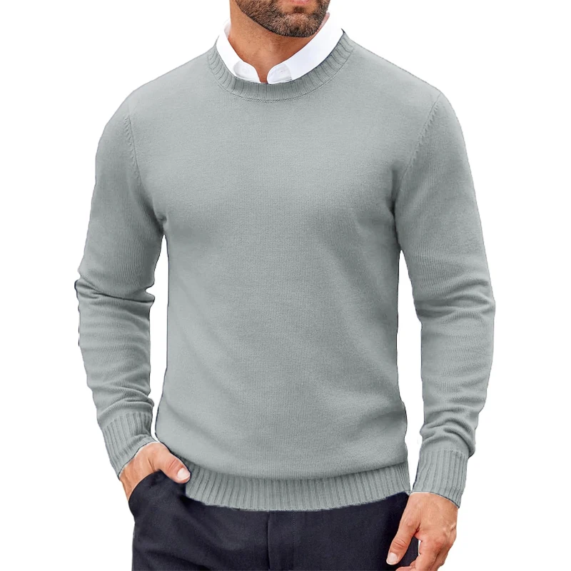 COOFANDY Maglione Uomo Girocollo: Morbido A Righe, Perfetto Per L'Inverno