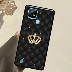 Quilted Texture Sofa Pattern Protective Phone Case for Realme C25 C25s (WWW961)