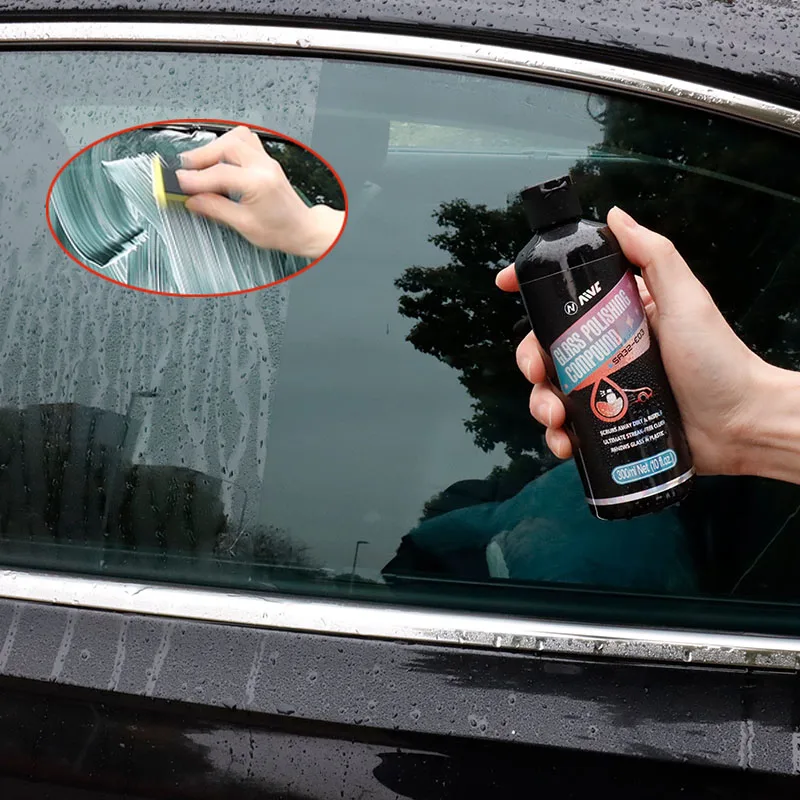 Car Glass Oil Film Cleaner Invisible Glass Cleaner 300ml Car Window Cleaner  Glass Polishing Kit With Cleaning Sponge For Auto - AliExpress