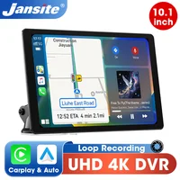 Jansite 10.1 ''4K Dashcam 4:3 grand écran Carplay Android Auto DVR voiture systèmes intelligents lecteur vidéo multimédia Radio stéréo 1
