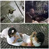 1m*3m Kids Playground Play Safety Net Outdoor Climbing Cargo Net Childrens Obstacle Course Double Layers Backyard Net Saftey 2