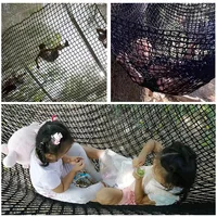 1m*3m Kids Playground Play Safety Net Outdoor Climbing Cargo Net Childrens Obstacle Course Double Layers Backyard Net Saftey 2