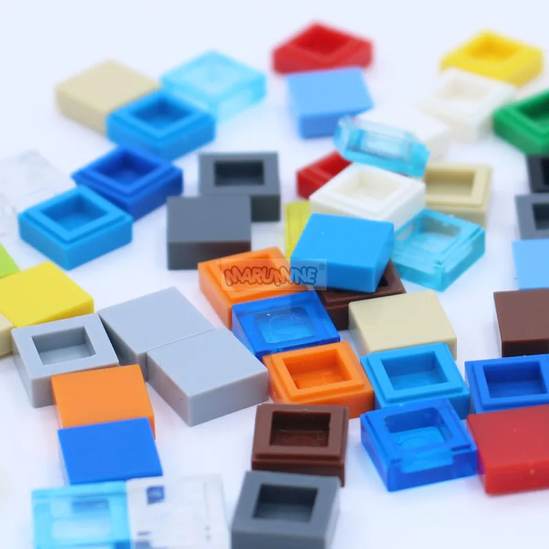 Marumine 300-Piece 1x1 Tile Base Parts for DIY Construction and Architecture