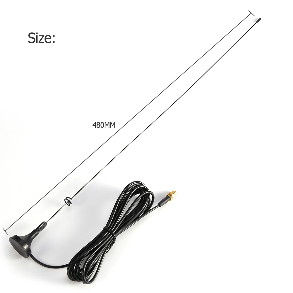 Car Antenna SMA-F Female Magnetic Base Mount Car UHF VHF Ham Antenna for Baofeng UV-5R UV-82 Walkie Talkie