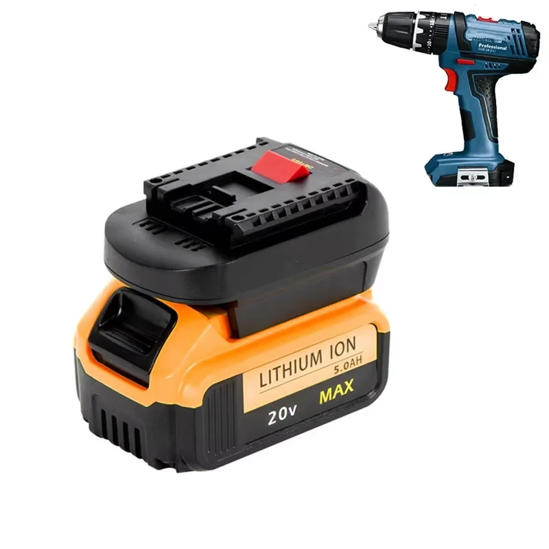 DM18BS Battery Converter Adapter For DeWlt 20V Lithium Battery Compatible To For BOSCH 18V Power Tools