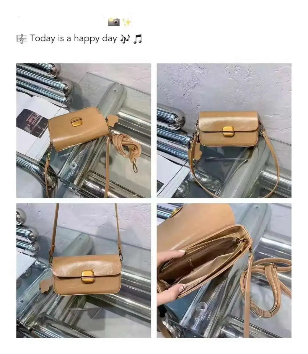 Freizeit kleine High-End-Nische, Kettenölwachsleder-Achseltasche, Damen 2024 neu modisch und vielseitig_voghion.com