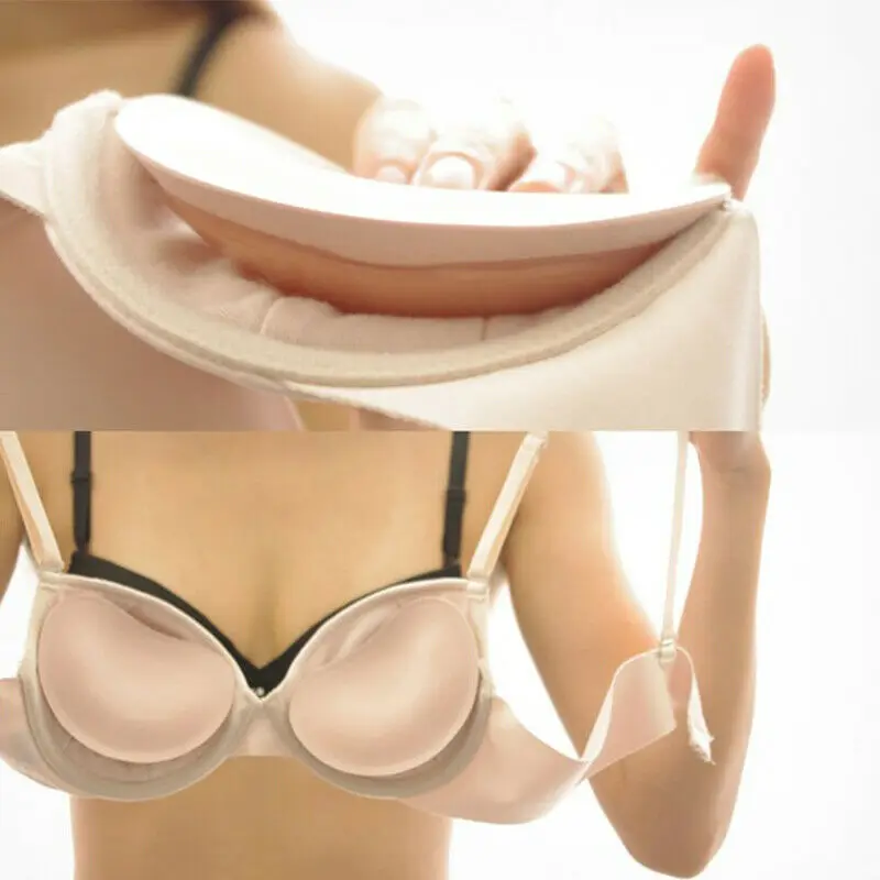 Silicone Bra Inserts Breast Pads Sticky Push-up Women Push Up Bra Cup  Thicker Nipple Cover Patch Bikini Inserts for Swimsuit - AliExpress