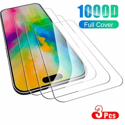 3-Pack Premium Tempered Glass Screen Protectors with Protective Case for iPhone 16 Plus (3PCS)