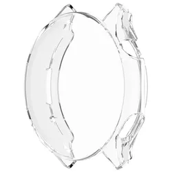 Soft TPU Full Cover Protective Shell Bumper with Screen Protector Frame Accessories for Oppo Watch X2 (Transparent)