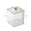 Makeup Cotton Swab Storage Box Makeup Remover Cotton Toothpick Line Cosmetic Box Desktop Beauty Egg Acrylic Storage Box 5