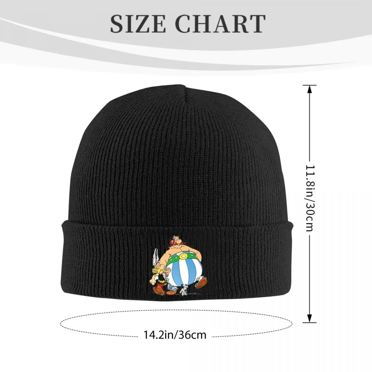 Obelix And Dogmatix Asterix Cartoon Knitted Bonnet Caps Fashion Keep Warm Hats