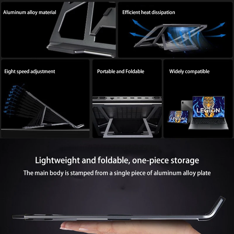 Laptop stand Savior Z4 Slim Legion Aluminum Alloy Folding Portable 8-Speed Adjustable Fan Heating