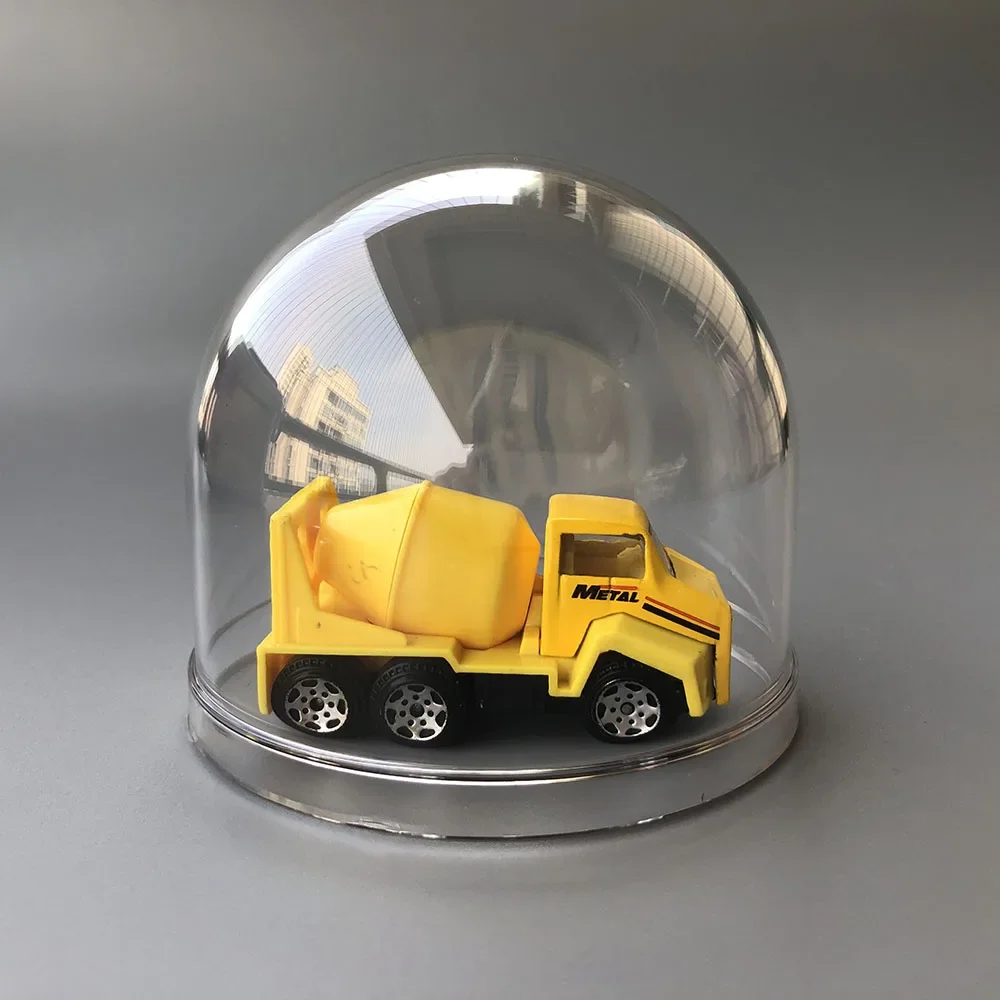 86x77mm 3.38 Inch Vertical Heightened HD Transparent PC Small Cylinder Dome Cover Elevator Camera Protect Housing Polycarbonate