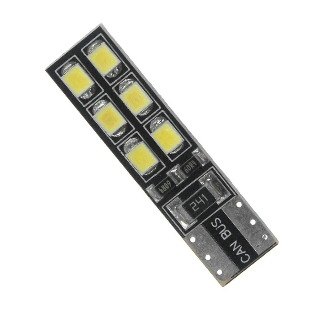 

10pcs Error Free Eyebrow Eyelid Light Bulb For Mercedes-Benz W204 C300 C350 T10-12SMD-2835 LED 6000K White Car Lights