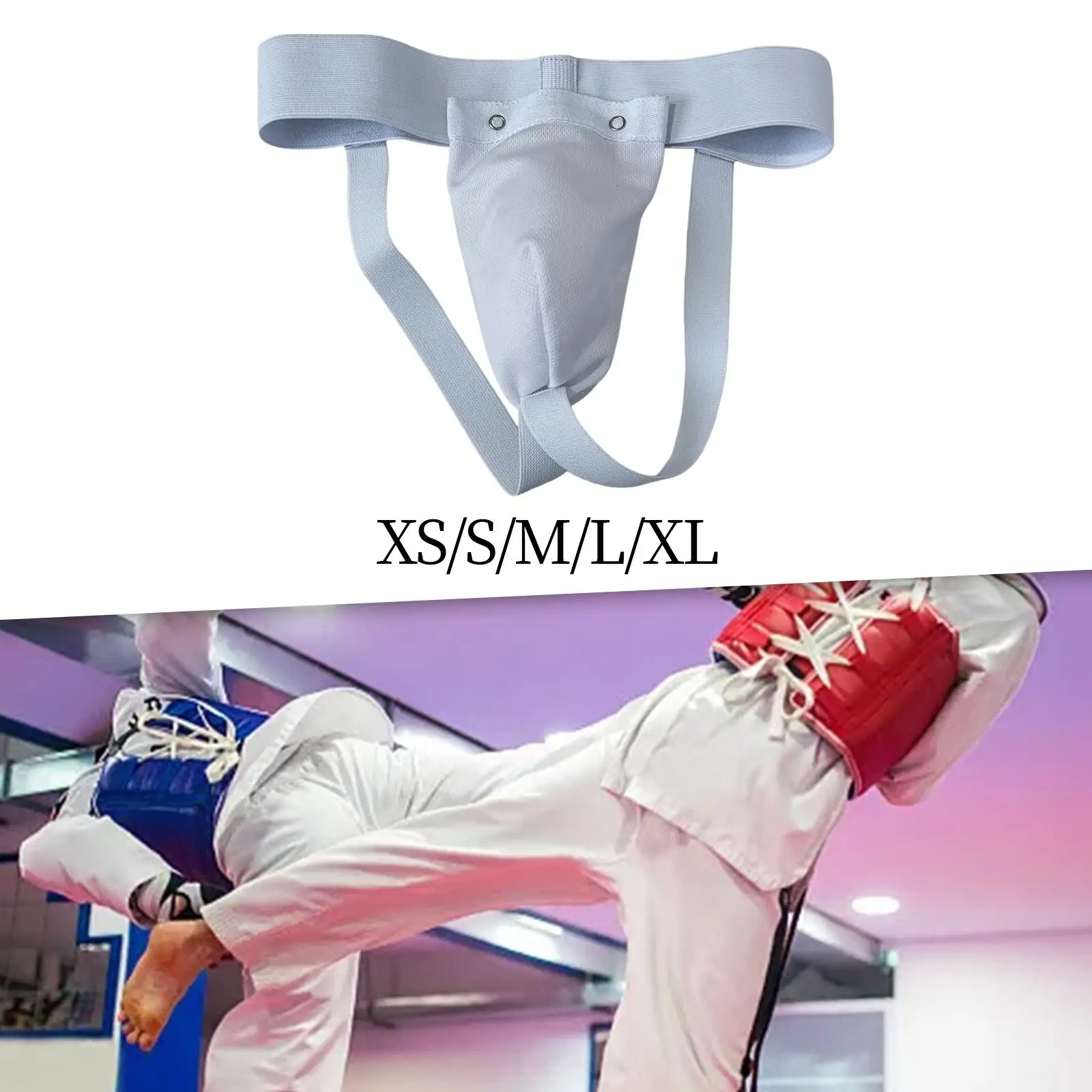 Mens Groin Protector Athletic Cup Jockstrap Support Underwear Crotch Protective