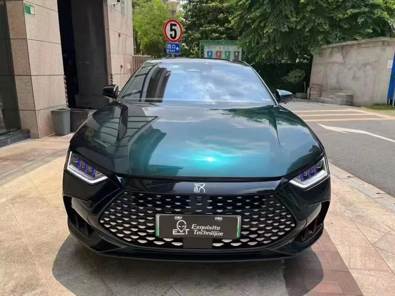 

Суперблестящая металлическая полуночная зеленая виниловая пленка премиум-класса, металлическая темно-зеленая пленка для автомобиля, рулон самоклеящейся фольги