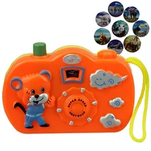 

2022 Fun Cartoon Camera Toy 8 Patterns Change Baby Kids Cognition Educational Toys