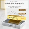 New Men's Business Trend Open Cover Steel Sound Inflatable Metal Straight Gas Lighter Men's Gift Cigar Cigarette Accessories 4